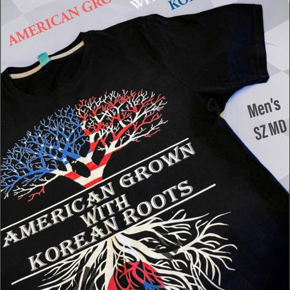 American With Korean Roots T-shirt Men's Medium